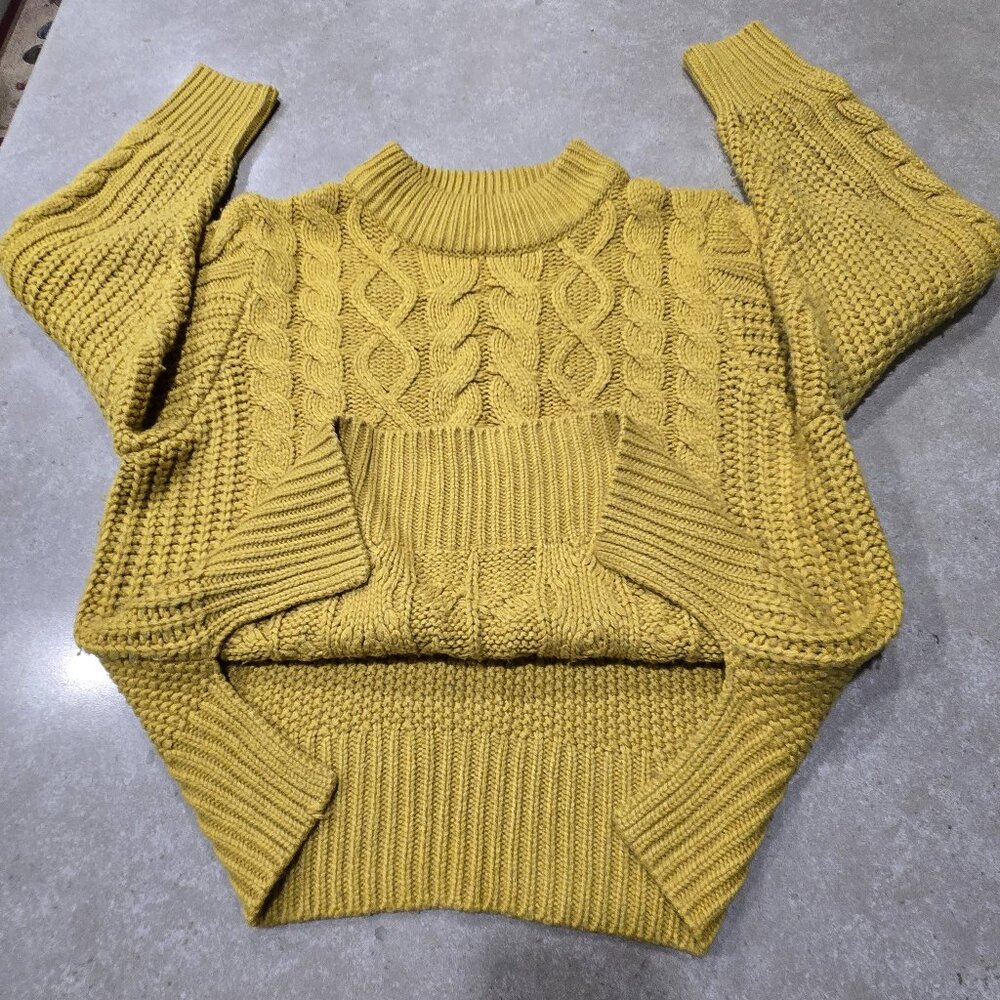 EARTH MUSIC & ECOLOGY Women's 100% Acrylic L/Sleeves Knitwear Sweater - Medium